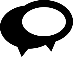 Bubbles Interface Symbol For Talk Contour Svg Vector, Free Vectors File